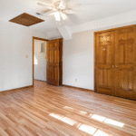 Wooden door and floor